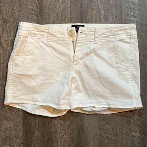 American Eagle White Shortie Shorts - Size 6